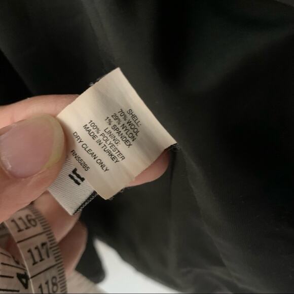 EXPRESS Dark Gray Wool Waist Length Blazer - Picture 4 of 10